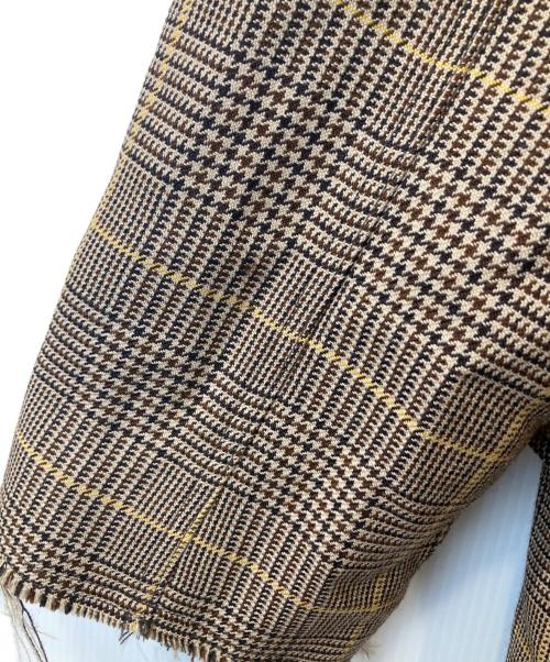 MARNI（マルニ）MARNI (マルニ) グレンチェックカットオフロングコート　TUMU0034NY S52138 ベージュ サイズ:52の古着・服飾アイテム