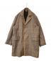 MARNI（マルニ）の古着「グレンチェックカットオフロングコート　TUMU0034NY S52138」｜ベージュ