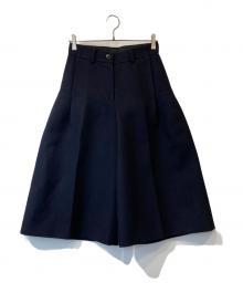 sacai（サカイ）の古着「ウールクロップドワイドパンツ 15-02301 」｜ネイビー