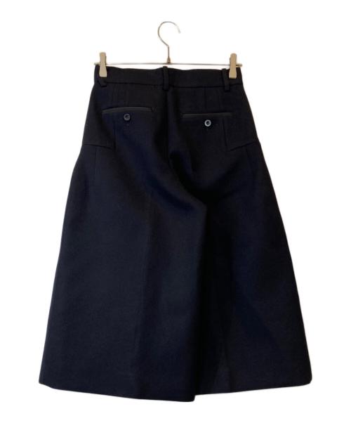 sacai（サカイ）sacai (サカイ) ウールクロップドワイドパンツ 15-02301  ネイビー サイズ:1の古着・服飾アイテム