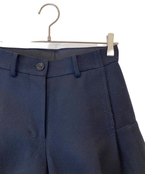 sacai（サカイ）sacai (サカイ) ウールクロップドワイドパンツ 15-02301  ネイビー サイズ:1の古着・服飾アイテム