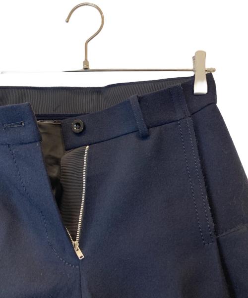 sacai（サカイ）sacai (サカイ) ウールクロップドワイドパンツ 15-02301  ネイビー サイズ:1の古着・服飾アイテム
