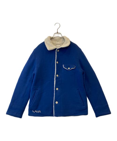 Porter Classic（ポータークラシック）Porter Classic (ポータークラシック) スウェット裏ボアジャケット ブルー サイズ:Mの古着・服飾アイテム