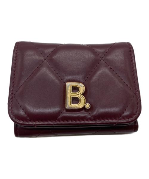 BALENCIAGA（バレンシアガ）BALENCIAGA (バレンシアガ) 3つ折り財布 617781 6211・U・562481 ワインレッドの古着・服飾アイテム