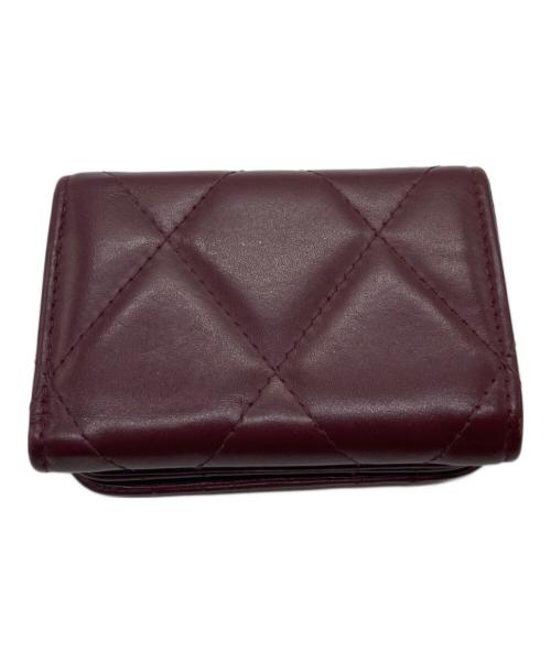BALENCIAGA（バレンシアガ）BALENCIAGA (バレンシアガ) 3つ折り財布 617781 6211・U・562481 ワインレッドの古着・服飾アイテム