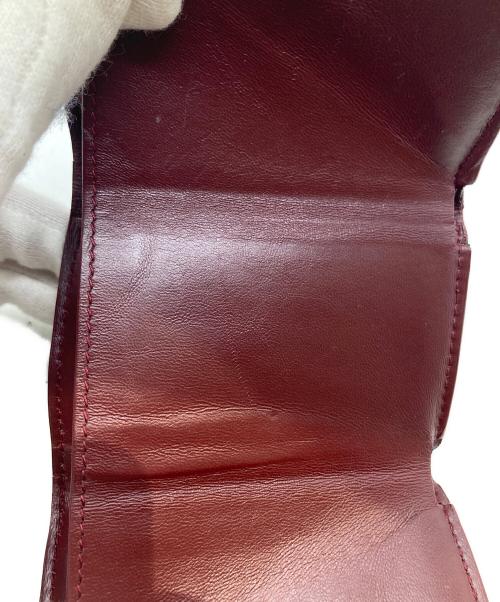 BALENCIAGA（バレンシアガ）BALENCIAGA (バレンシアガ) 3つ折り財布 617781 6211・U・562481 ワインレッドの古着・服飾アイテム