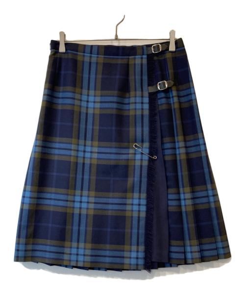 O'NEIL OF DUBLIN（オニールオブダブリン）O'NEIL OF DUBLIN (オニールオブダブリン) SCAPA (スキャパ) チェックスカート ネイビー サイズ:40の古着・服飾アイテム