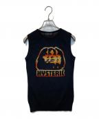 Hysteric Glamourヒステリックグラマー）の古着「トリプルフェイスニットベスト　3NV-0910」｜ブラック