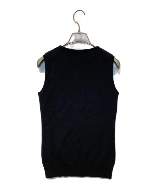 Hysteric Glamour（ヒステリックグラマー）Hysteric Glamour (ヒステリックグラマー) トリプルフェイスニットベスト　3NV-0910 ブラック サイズ:FREEの古着・服飾アイテム