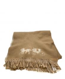 COACH（コーチ）の古着「ウールマフラー」｜ベージュ