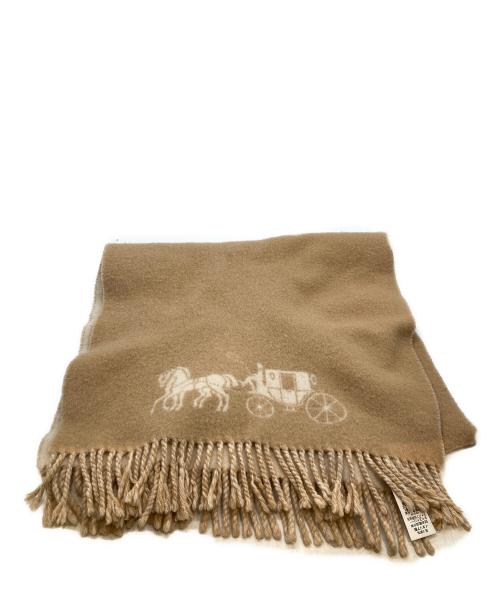 COACH（コーチ）COACH (コーチ) ウールマフラー ベージュの古着・服飾アイテム