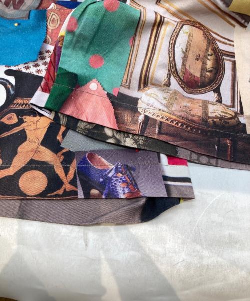 Vivienne Westwood man（ヴィヴィアン ウェストウッド マン）Vivienne Westwood man (ヴィヴィアン ウェストウッド マン) MOODBOARD PRINT 総柄ハーフパンツ 139027 マルチカラー サイズ:44の古着・服飾アイテム