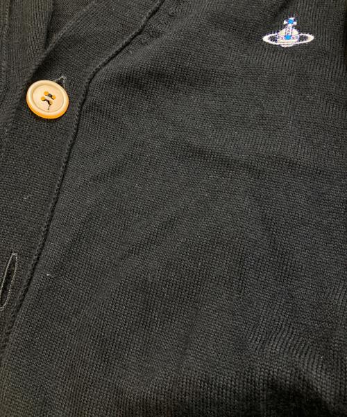 Vivienne Westwood man（ヴィヴィアン ウェストウッド マン）Vivienne Westwood man (ヴィヴィアン ウェストウッド マン) 刺繍カーディガン 229002 ブラック サイズ:46の古着・服飾アイテム