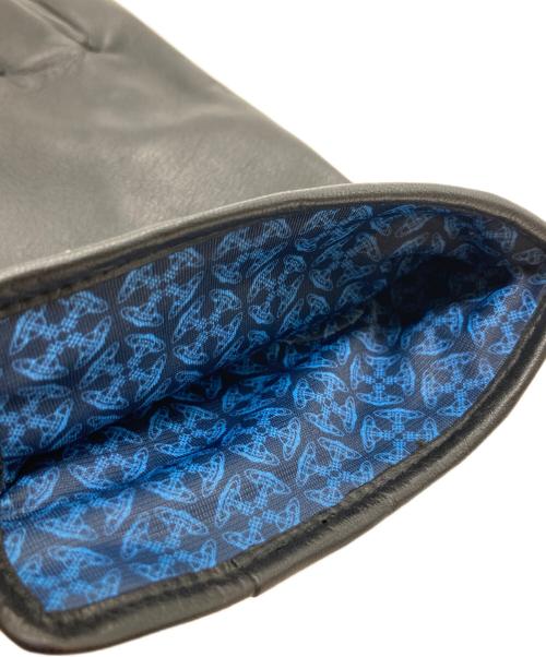 Vivienne Westwood（ヴィヴィアンウエストウッド）Vivienne Westwood (ヴィヴィアンウエストウッド) レザーグローブ 299959 ブラック サイズ:FREEの古着・服飾アイテム