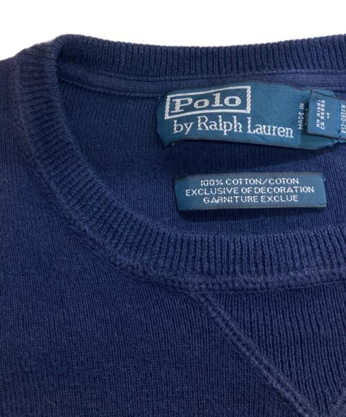 POLO BY RALPH LAUREN（ポロ バイ ラルフローレン）POLO by RALPH LAUREN (ポロ バイ ラルフローレン) コットンニット ネイビー サイズ:Sの古着・服飾アイテム