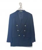 Aquascutumアクアスキュータム）の古着「ダブルジャケット　テーラードジャケット」｜ネイビー