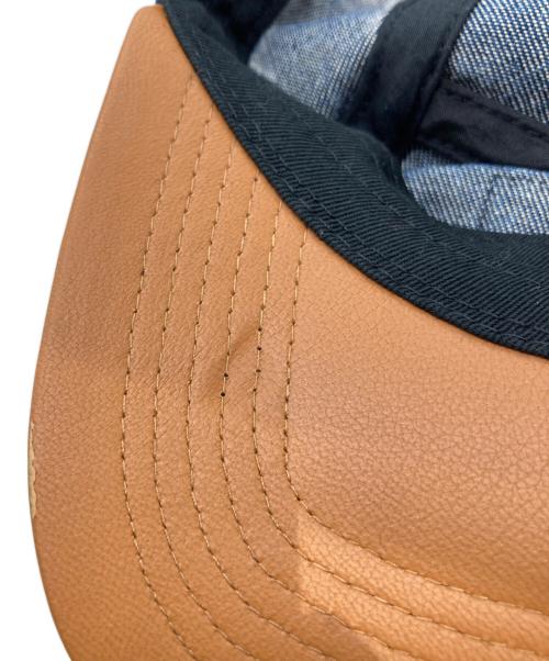 SUPREME（シュプリーム）SUPREME (シュプリーム) Tone Denim Camp Cap トーンデニムキャンプキャップ オレンジ×ネイビーの古着・服飾アイテム