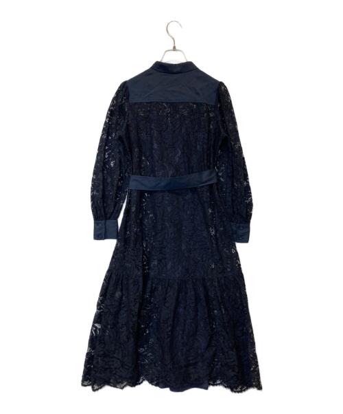 Diagram（ダイアグラム）Diagram (ダイアグラム) レースアーミーシャツワンピース 31122-01 ネイビー サイズ:36の古着・服飾アイテム