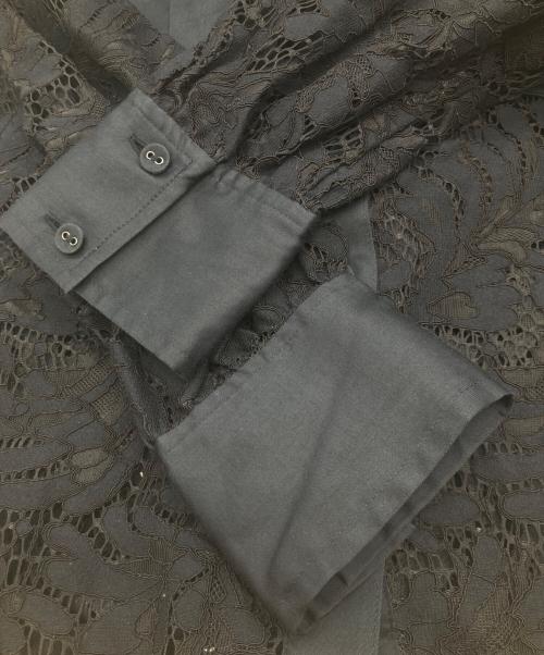 Diagram（ダイアグラム）Diagram (ダイアグラム) レースアーミーシャツワンピース 31122-01 ネイビー サイズ:36の古着・服飾アイテム