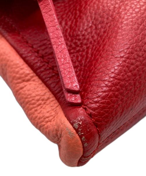 Kate Spade（ケイトスペード）Kate Spade (ケイトスペード) ショルダーバッグ　PXRU6222 レッド×オレンジの古着・服飾アイテム