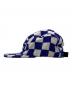Supreme (シュプリーム) Checkerboard Boucle Camp Cap チェッカーボードブークレキャンプキャップ アイボリー×ブルー：8000円