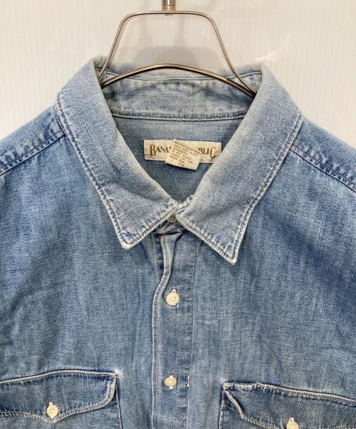 BANANA REPUBLIC（バナナリパブリック）BANANA REPUBLIC (バナナリパブリック) 旧タグ シャンブレーシャツ インディゴ サイズ:XLの古着・服飾アイテム