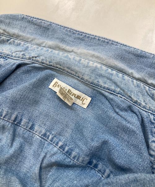 BANANA REPUBLIC（バナナリパブリック）BANANA REPUBLIC (バナナリパブリック) 旧タグ シャンブレーシャツ インディゴ サイズ:XLの古着・服飾アイテム