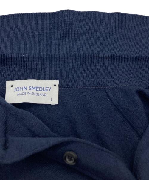 JOHN SMEDLEY（ジョンスメドレー）JOHN SMEDLEY (ジョンスメドレー) DORSET プルオーバーニットシャツ CA45550 ネイビー サイズ:Lの古着・服飾アイテム