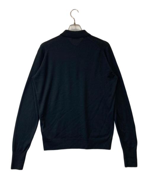JOHN SMEDLEY（ジョンスメドレー）JOHN SMEDLEY (ジョンスメドレー) DORSET プルオーバーニットシャツ ブラック サイズ:Lの古着・服飾アイテム