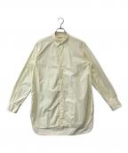 HUGENユーゲン）の古着「James コットンポプリンレギュラーカラーシャツ　SHIRT 042」｜イエロー