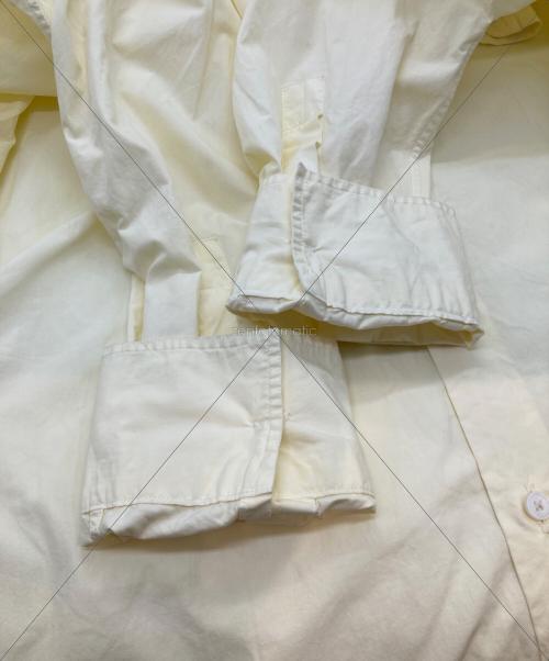 HUGEN（ユーゲン）HUGEN (ユーゲン) James コットンポプリンレギュラーカラーシャツ　SHIRT 042 イエロー サイズ:3の古着・服飾アイテム