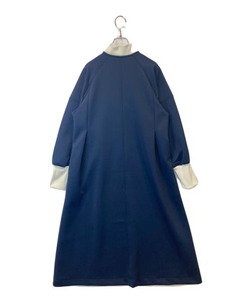 foufou（フーフー）foufou (フーフー) track candy half zip onepiece トラックキャンディーハーフジップワンピース FF242OP09 ネイビーの古着・服飾アイテム