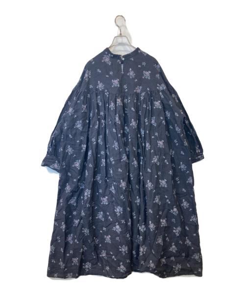 nest Robe（ネストローブ）nest Robe (ネストローブ) ヴィンテージフラワープリント2wayギャザードレス 01253-1076 ブラック サイズ:FREEの古着・服飾アイテム