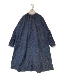 45R（フォーティファイブ・アール）の古着「水玉タペットのドレス　7075053」｜ネイビー