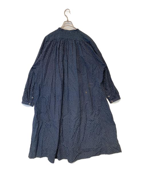 45R（フォーティファイブ・アール）45R　 (フォーティファイブ・アール) 水玉タペットのドレス　7075053 ネイビー サイズ:FREEの古着・服飾アイテム