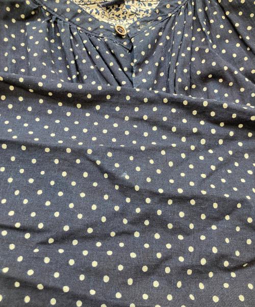 45R（フォーティファイブ・アール）45R　 (フォーティファイブ・アール) 水玉タペットのドレス　7075053 ネイビー サイズ:FREEの古着・服飾アイテム