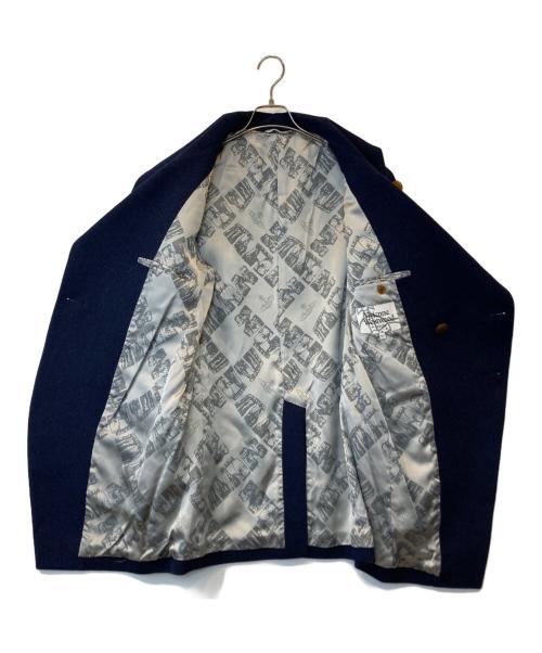 Vivienne Westwood man（ヴィヴィアン ウェストウッド マン）Vivienne Westwood man (ヴィヴィアン ウェストウッド マン) ミントカラー コート　VW-MH-70968 ネイビー サイズ:50の古着・服飾アイテム