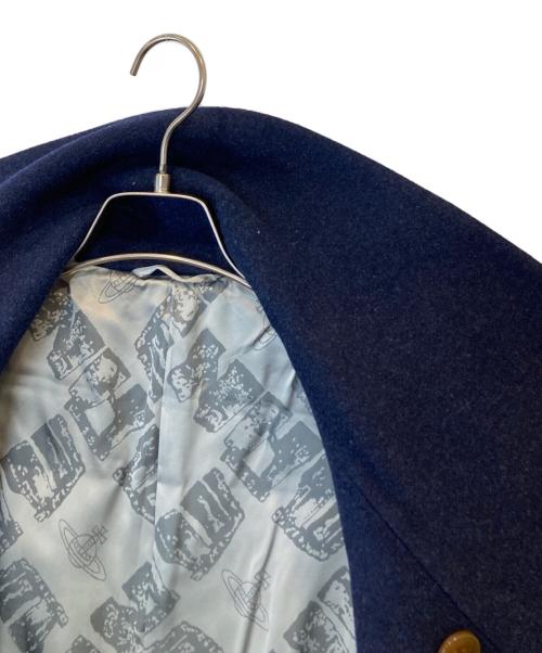 Vivienne Westwood man（ヴィヴィアン ウェストウッド マン）Vivienne Westwood man (ヴィヴィアン ウェストウッド マン) ミントカラー コート　VW-MH-70968 ネイビー サイズ:50の古着・服飾アイテム