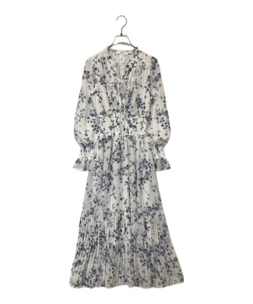 Snidel（スナイデル）Snidel (スナイデル) Sustainaプリーツプリントワンピース　SWFO245033 ホワイトの古着・服飾アイテム