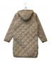 TAION (タイオン) パイピングフード ロングダウンコート　LN2303 ベージュ サイズ:S：6000円