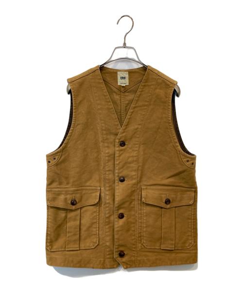 F.O.B FACTORY（エフオービー ファクトリー）F.O.B FACTORY (エフオービー ファクトリー) ワークベスト ブラウン サイズ:2の古着・服飾アイテム