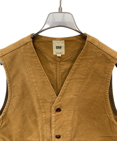 F.O.B FACTORY（エフオービー ファクトリー）F.O.B FACTORY (エフオービー ファクトリー) ワークベスト ブラウン サイズ:2の古着・服飾アイテム