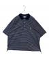 CLESSTE（クレスト）の古着「MBROIDERY LOGO STRIPED S/S POLO（刺繍ロゴストライプS/Sポロ）CLS-SH-2525」｜ネイビー