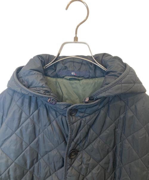 45R（フォーティファイブ・アール）45R (フォーティファイブ・アール) フーデットキルティングコート 4091035 ネイビー サイズ:4の古着・服飾アイテム