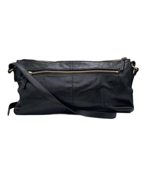 ear PAPILLONNER（イアパピヨネ）ear PAPILLONNER (イアパピヨネ) レザーショルダーバッグ ブラックの古着・服飾アイテム