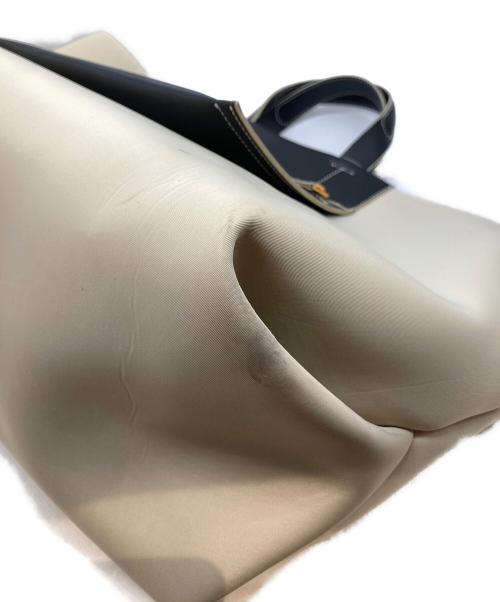 E'POR（ロペ エポール）E'POR (ロペ エポール) BOAT BAG Large アイボリー×ブラックの古着・服飾アイテム