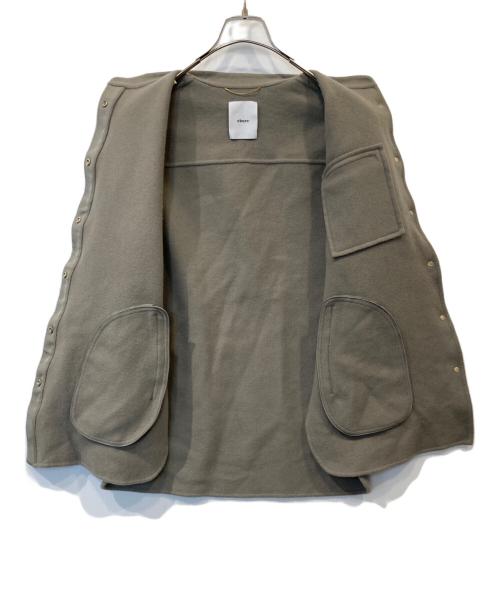 ebure（エブール）EBURE (エブール) ジロンラム メルトン プルオーバー ブラウス/3610700395 グリーン サイズ:38の古着・服飾アイテム