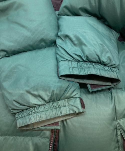 THE NORTH FACE（ザ ノース フェイス）THE NORTH FACE (ザ ノース フェイス) NUPTSE JACKET ダウンジャケット ND91841 グリーン×ブラック サイズ:Lの古着・服飾アイテム