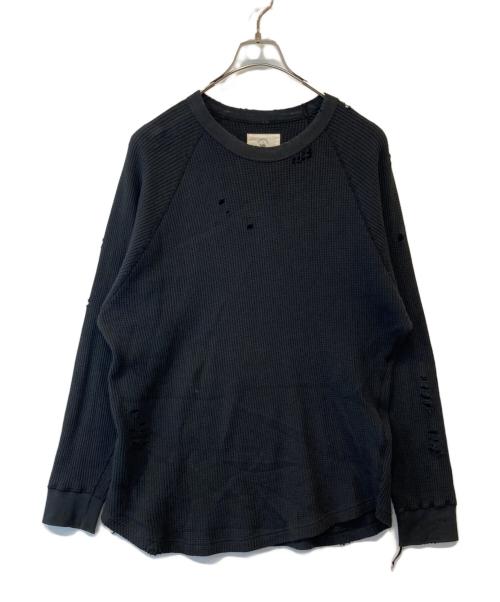 bukht（ブフト）bukht (ブフト) 3/4 SLEEVE WAFFLE TEE 3/4スリーブワッフルティー グレー サイズ:2の古着・服飾アイテム