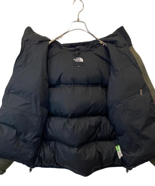 THE NORTH FACE（ザ ノース フェイス）THE NORTH FACE (ザ ノース フェイス) NUPTSE HOODIE ヌプシフーディーダウンジャケット ND92331 オリーブ×ブラック サイズ:XLの古着・服飾アイテム